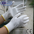 NMSAFETY white dmf-free conductive pu gloves